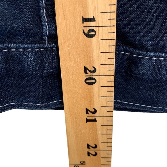 Vtg Tommy Hilfiger Jean Jacket Womens Sz Medium Dark Wash Denim Y2K Fall Winter - Picture 6 of 9